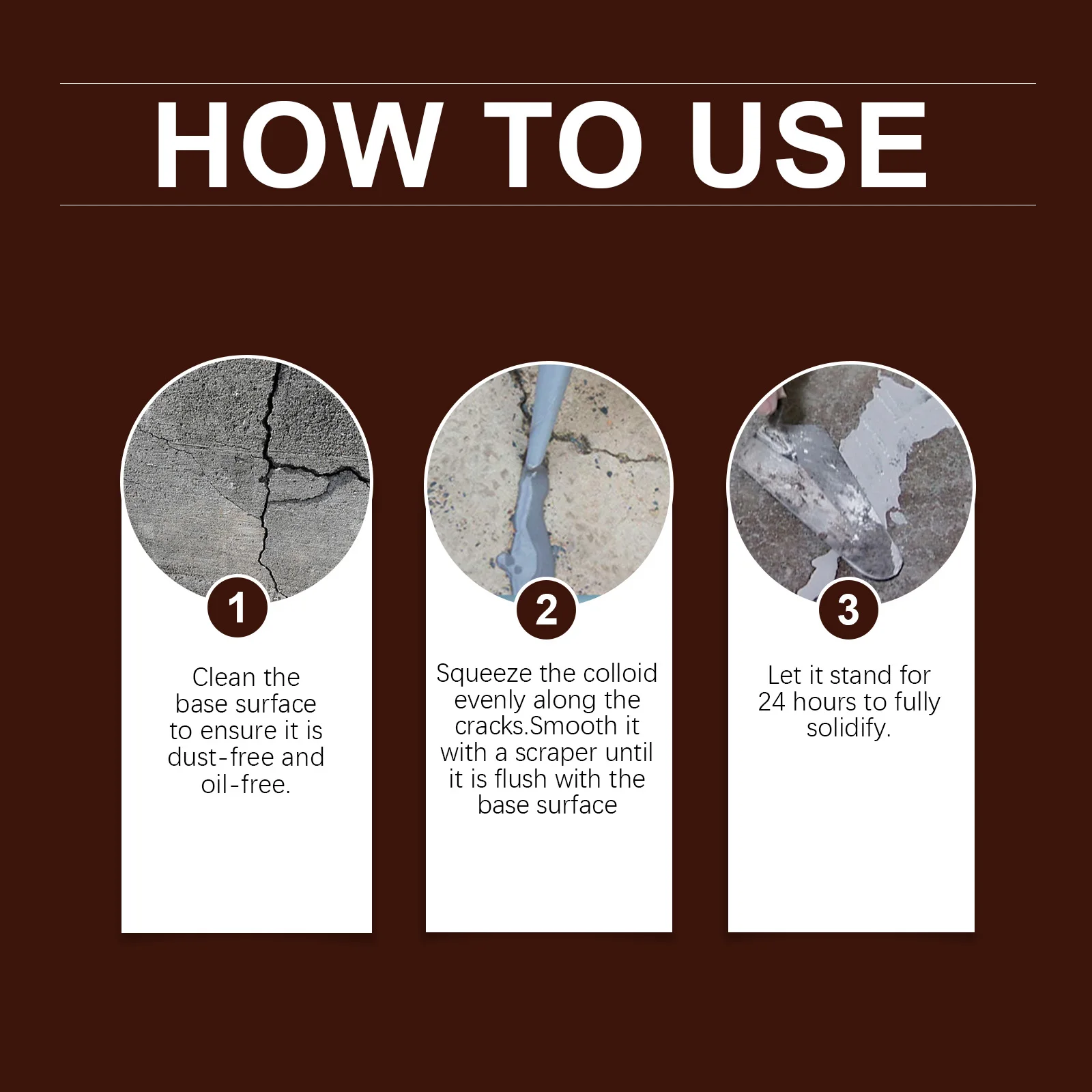 Self-Leveling Concrete Crack Filler 5
