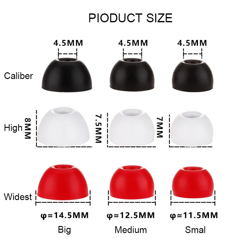 KUTOU Earbuds for Beat Studio Buds Wireless Headphones Eartips Fit Pro Silicone Earplug In-Ear Headphones