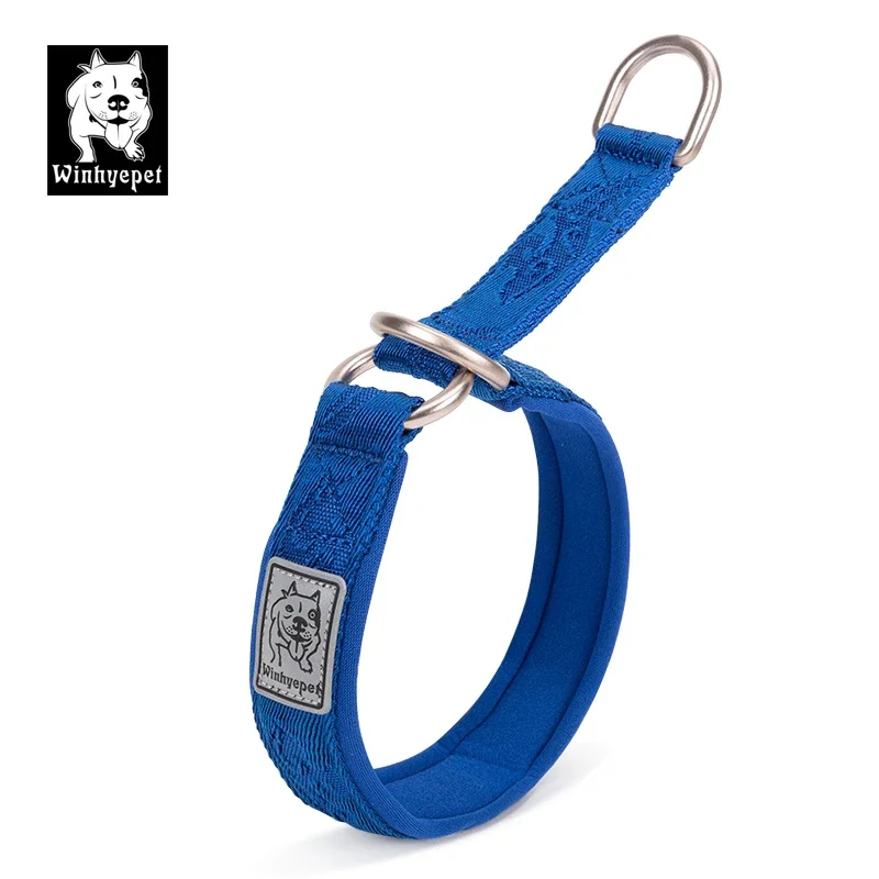 Winhye Pet Nylon Webbing Pet Dog Collar P-Chain Soft Product Accessories Suppliers Running Training Large Medium Small YC1851