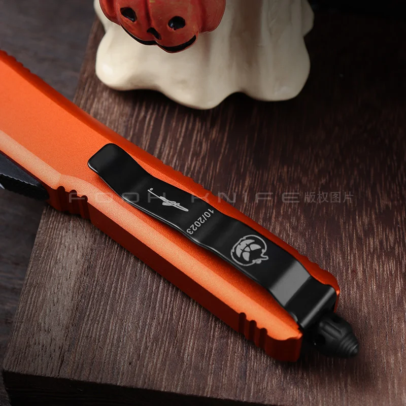 Halloween Limited Edition ULTRATECH MICRO ULTRA TECH EDC Tactical Gear Deep Carving CNC Aluminum Orange Anodization Handle 2