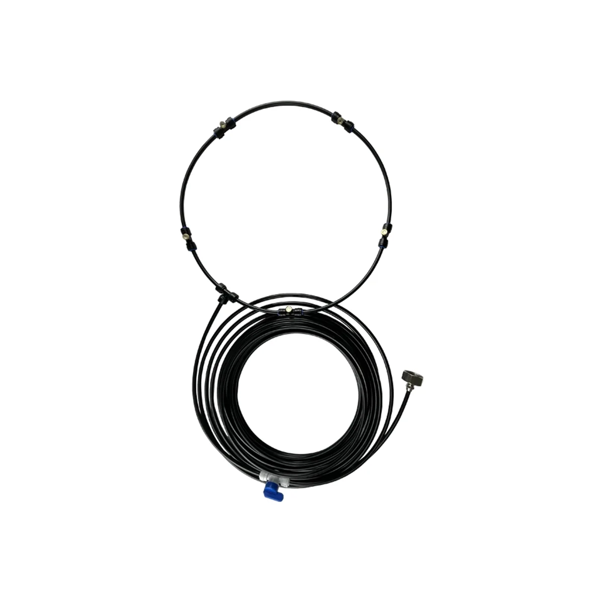 Outdoor Misting Fan Kit Fan Spray Ring Spray Tube Misting Cooler Water Cool-Ing Patio EU Standard Interface
