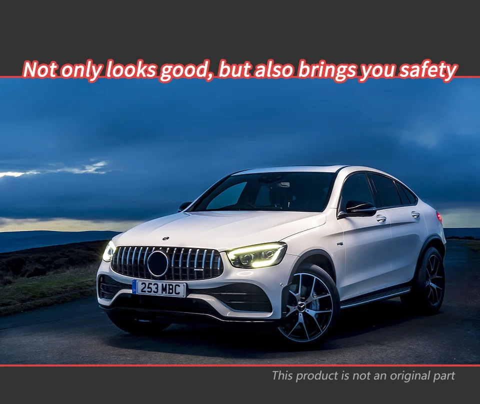AKD Head Lamp for Benz GLC260 W253 2016-2022 LED Headlight GLC300 GLC GLC350 DRL Turn Signal High Beam Angel Eye Projector Lens