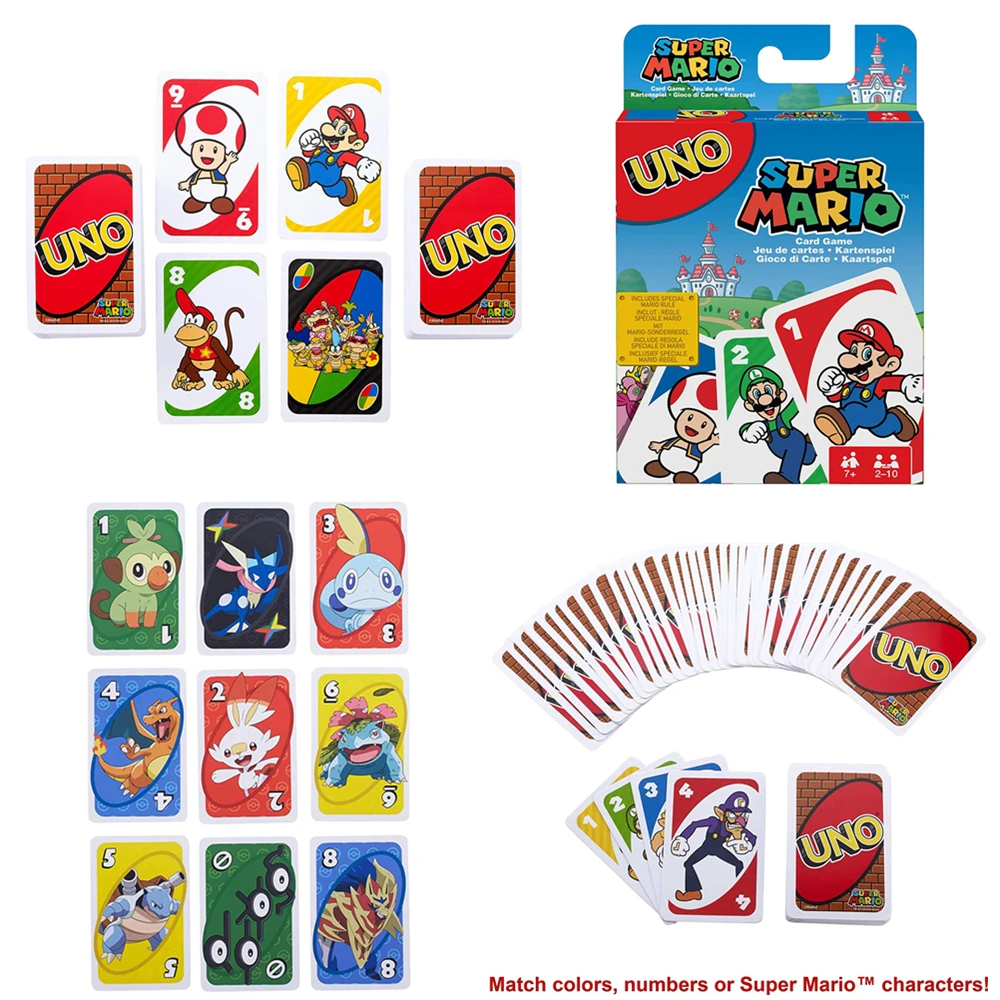 mattel uno entertainment board card anime poker cards game bts marvel flip rick and marry party board card game kids gifts toy card games aliexpress