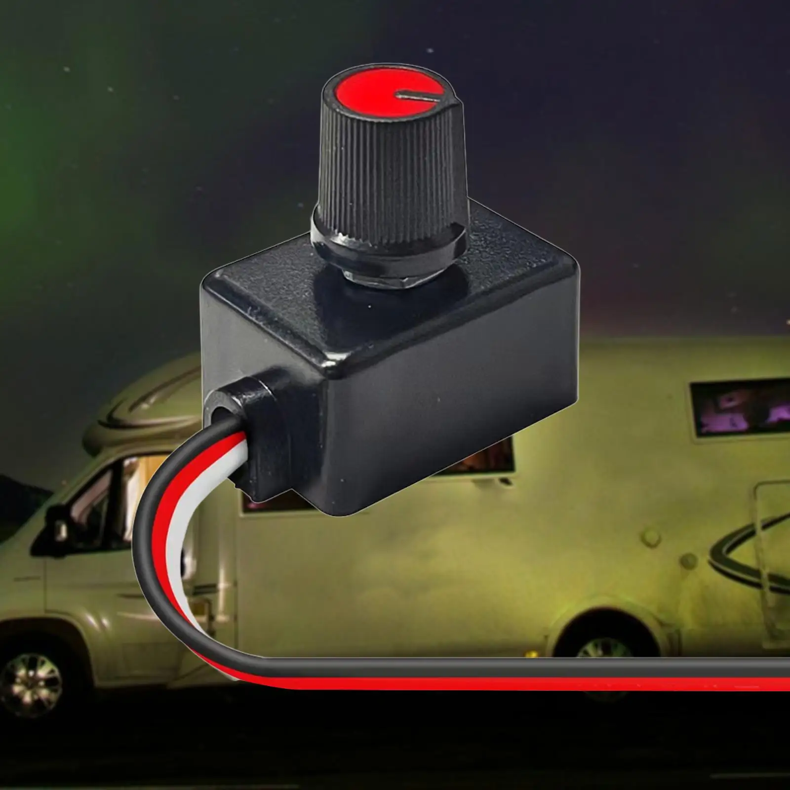 

Generic PWM Dimmer Switch 12V/24V DC Dimmer Knob for LED RV Lights Interior