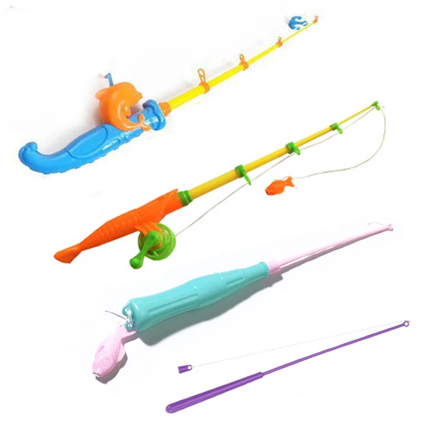 7 Models Sea Life Magnetic Fishing Rod Playthings Magnetic Fishing Poles  Pool Activity Accessories Kids Party