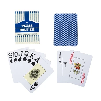Giochi di carte da poker in plastica di alta qualità Carte da gioco impermeabili e pulite opache Gioco da tavolo di intrattenimento Poker
