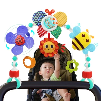 Passeggino arco giocattoli buttafuori giocattolo carrozzina attività arco giocattoli abilità motorie fini giocattoli sviluppo sensoriale Baby Car S 1