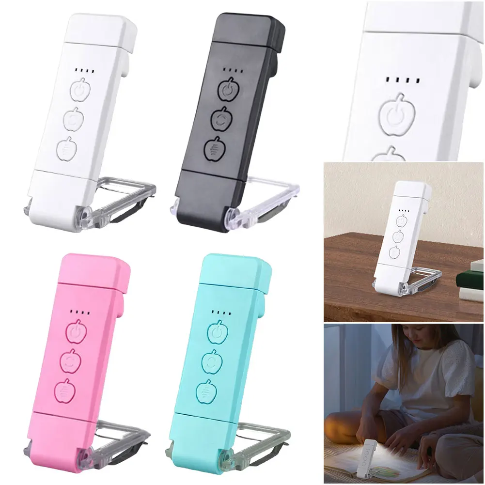 USB Rechargeable Portable Clip-on LED Reading Light Reading Lamp for Book Lovers Kids
