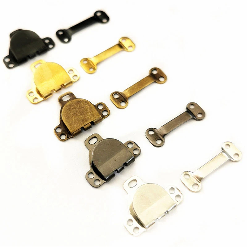 10Sets Metal Invisible Trousers Buckle Hook Hand sewn Pants Hooks DIY
