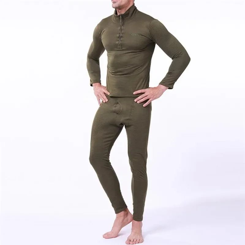 Army Thermal Underwear Thermo Warm Clothing Long Johns Thick Quick Men  Drying Fleece Sets Winter Sweat