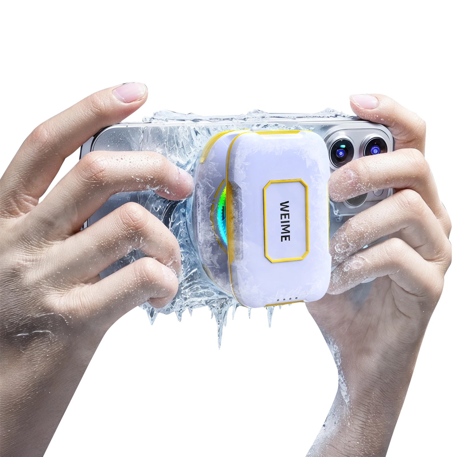 Magnetic Rechargeable Phone Cooling Device - 3000mAh Portable Cooler for Gaming & Live Streaming
