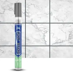 White Waterproof Tile Grout Repair Pen for Bathroom and Floor Decontamination (Grey)