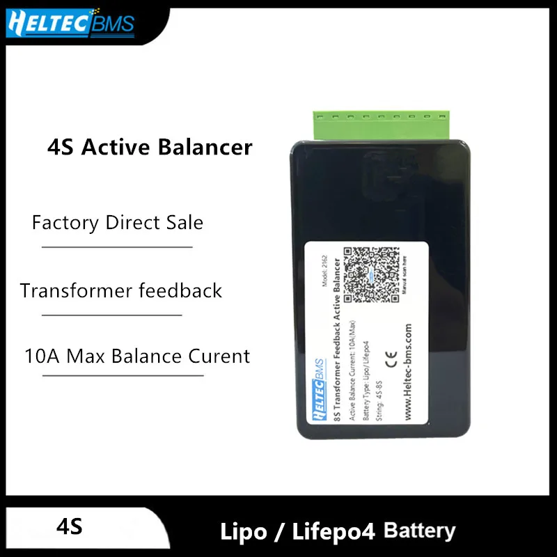 

Heltec 10A 4S active BalancerTransformer feedback energy transfer for solar storeage Li-ion/lifepo4/LTO Equalizer bms