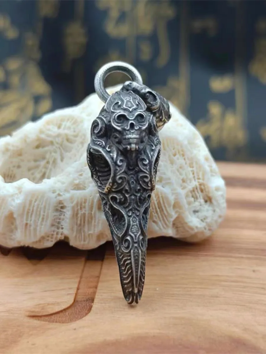 アクセサリー Gold&Silver Skull With Triangle WireRing Gaborartory 18k Gold & Silver Skull Triangle Wire Bangle