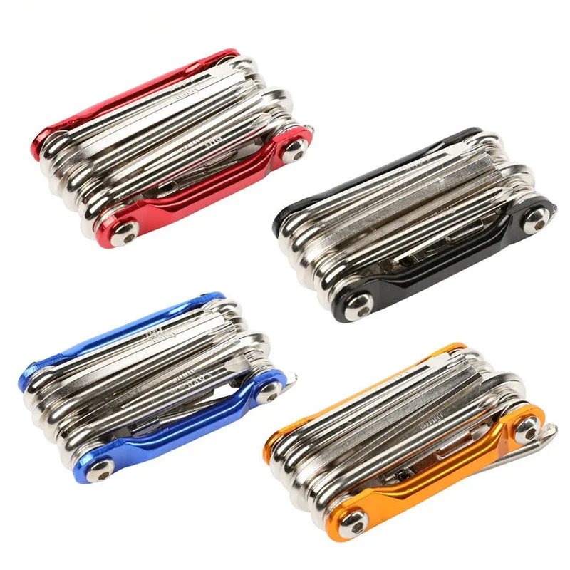 

Цветной набор инструментов из алюминиевого сплава, комплект инструментов для ремонта горного велосипеда с цепочкой, резак, Аксессуары для велосипеда