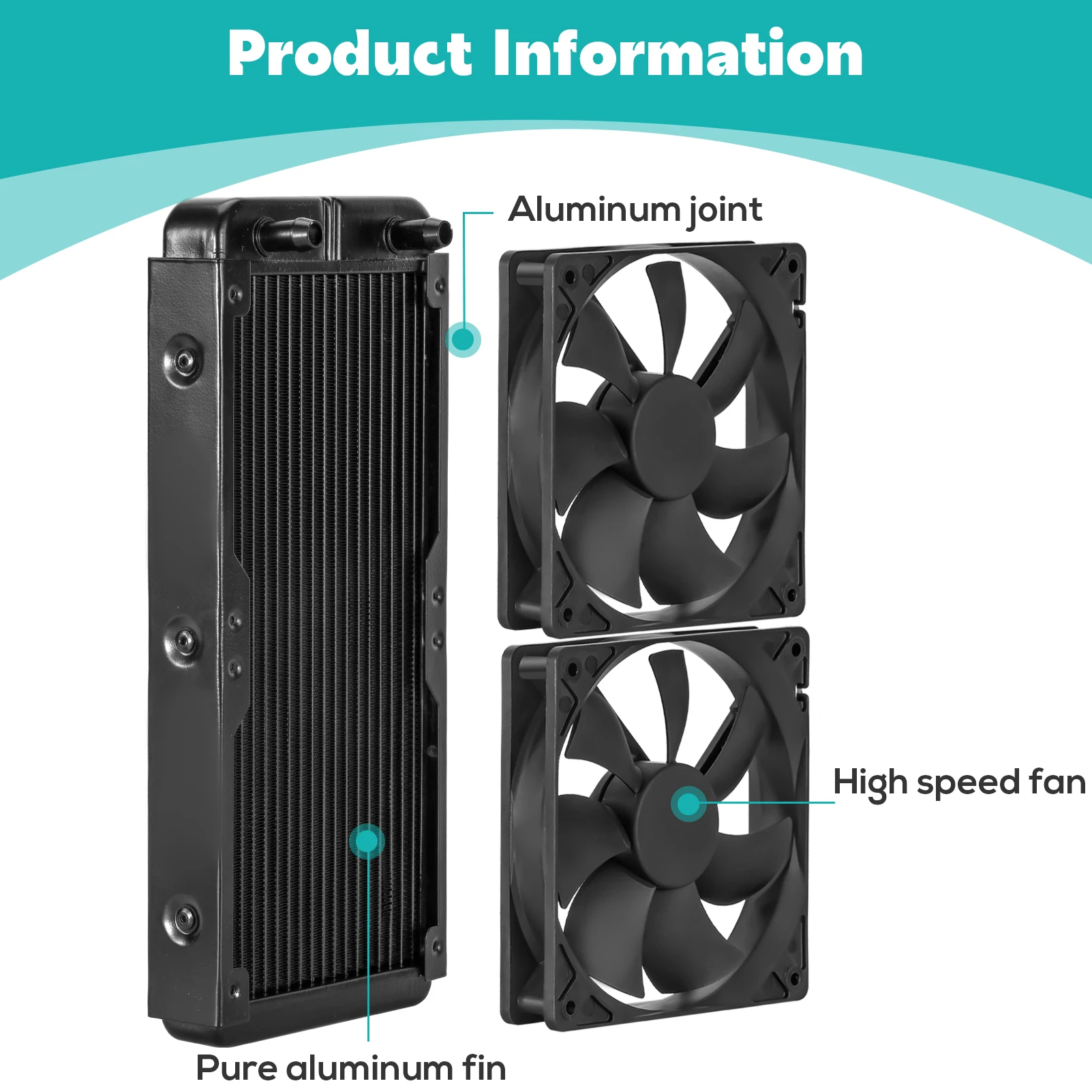 para Computador, Descarga de Água, Vento Forte Recomendar, 240mm