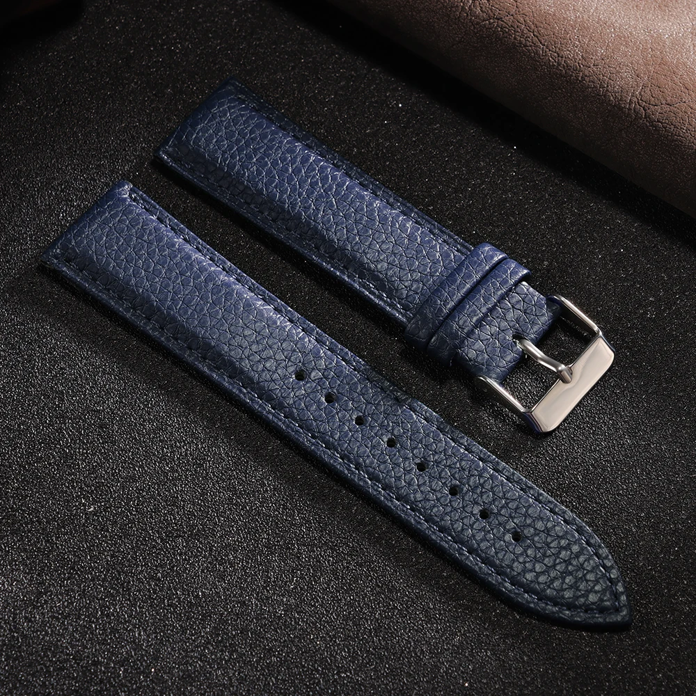 Lychee Pattern Leather Watchstrap - Universal Sizes