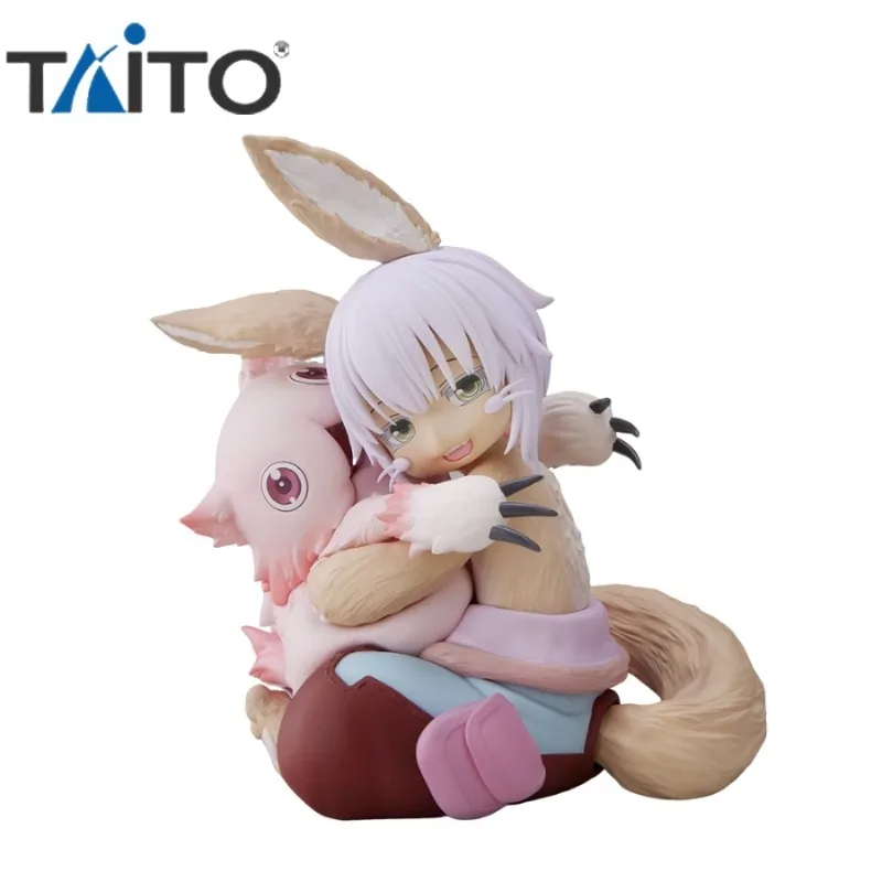 

Original TAITO Desktop Cute Made In Abyss 13cm Nanachi PVC Retsujitsu No Ougonkyou Nanachi Mitty Collection Model Birthday Toys