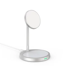 

ILEPO 2 in 1 Magnetic Wireless Charger Stand For iPhone 12 Mini Pro Max Fast Charging Station Dock Mobile Phone Chargers