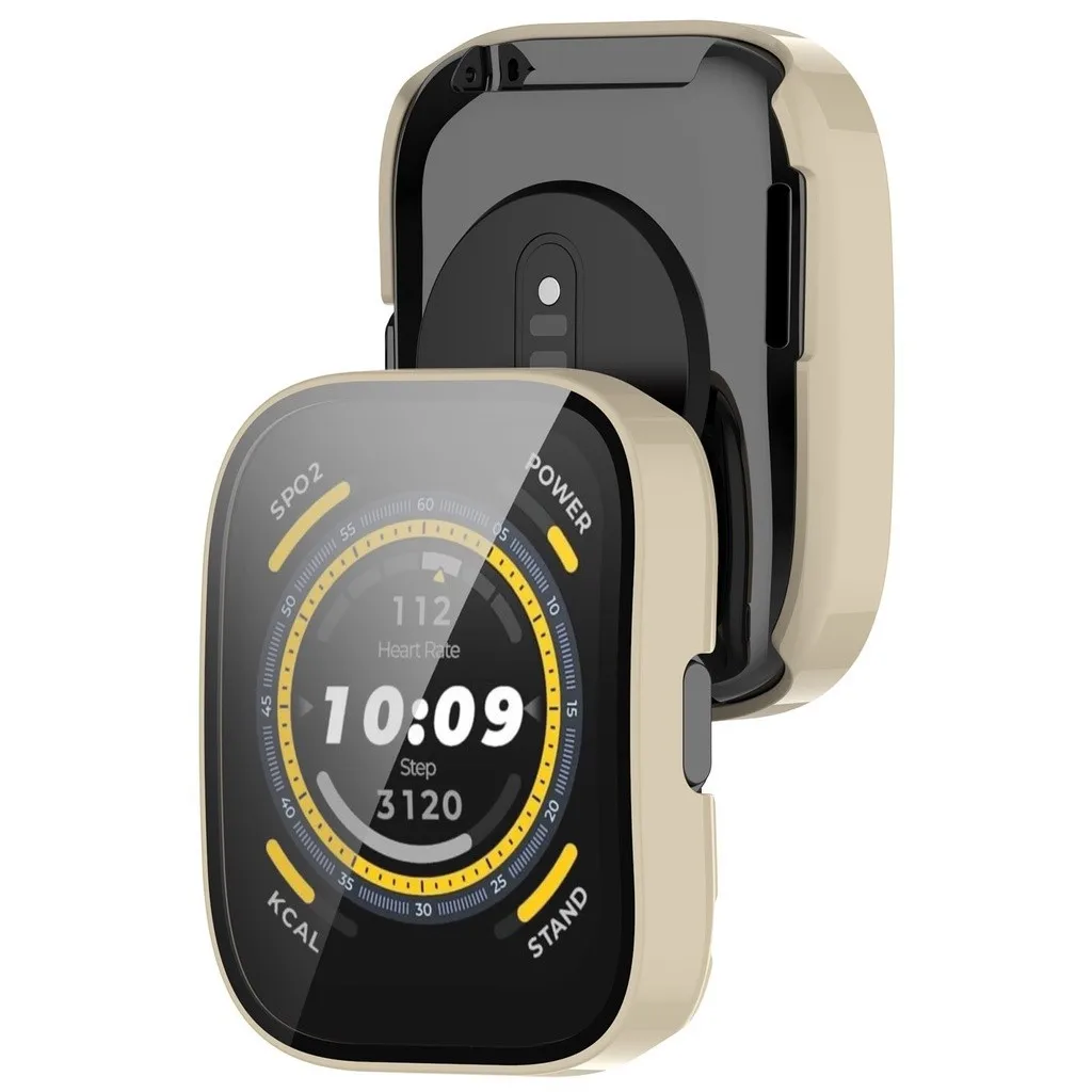 Case+Screen Protector For Huami Amazfit Bip5 Bip 5 A2215 Hard PC Frame Bumper Cover Case + HD Slim Tempered Glass Anti-scratch