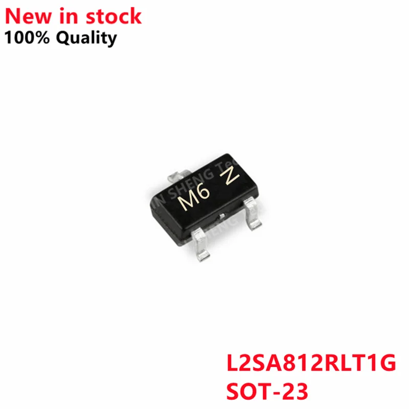 

50PCS L2SA812RLT1G L2SA812RLT Marking M6 SOT-23 PNP 50V 150mA SMD Tertiary Tube
