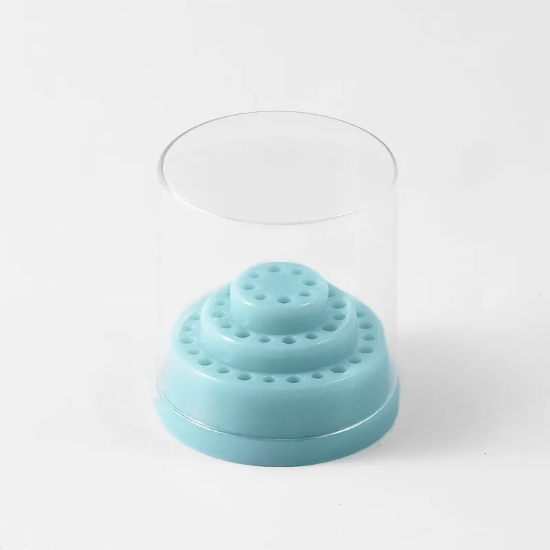 

2022 New 48 Holes Nail Drill Bits Holder Stand Display Drill Showing Shelf Organizer Container Mill Cutter Case Manicure