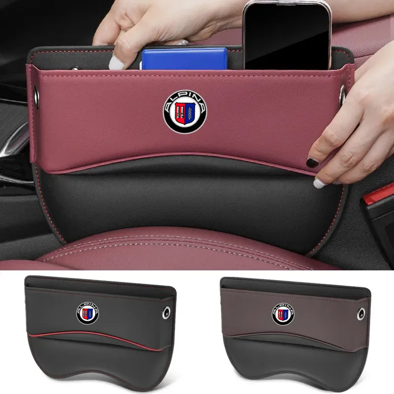 Car Seat Manager Storage Box Leather Car Accessories For Alpina B3 B4 B5 B7 B8 D3 D4 D5 D8 XD3 XD4 XB7