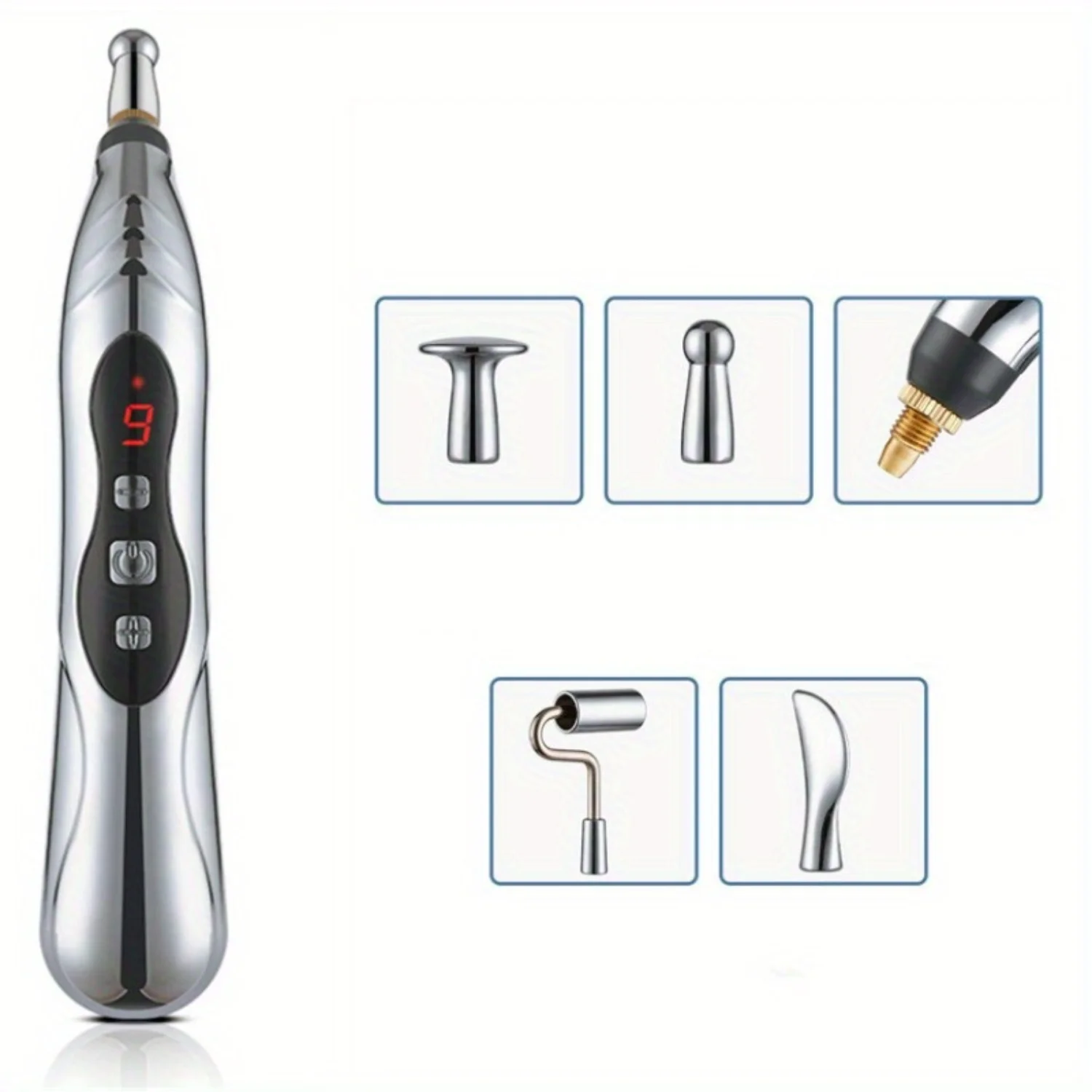 1pc Electronic Acupuncture Pen Heal Massage Pen Body Massager Pain Relief Therapy Tool for Relaxation and Wellness