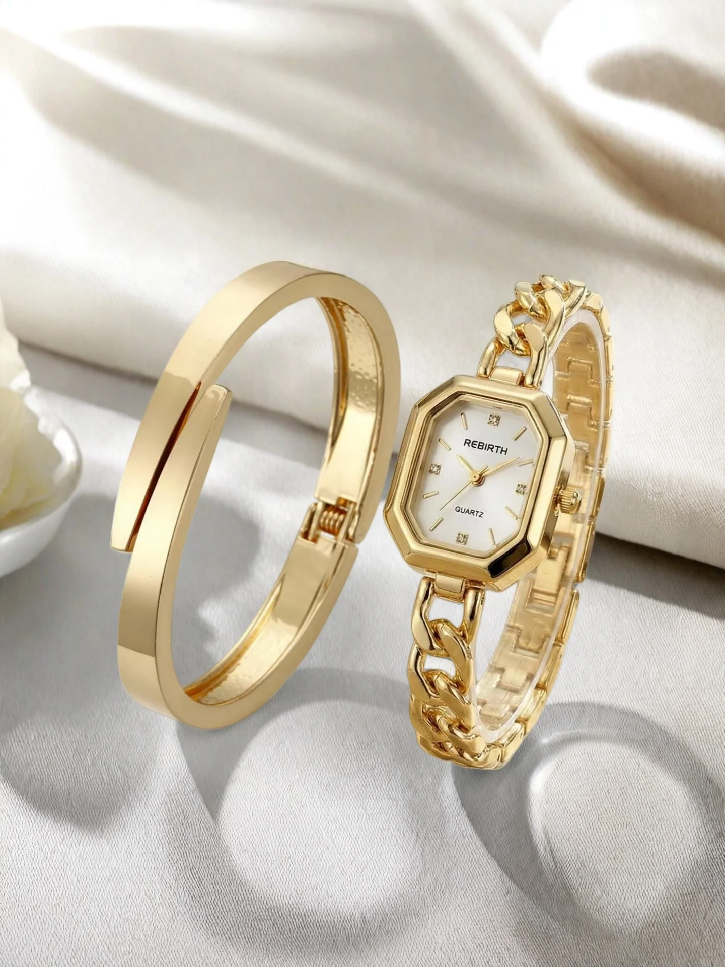 Elegant Two-Piece Bracelet & Watch Set