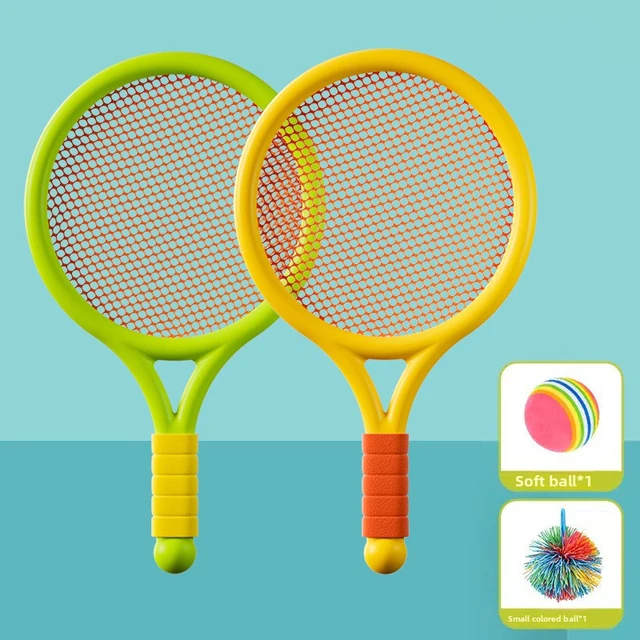 Elastic Tennis Racket For Kids 3-5 Years Old Parent Child Interactive Indoor Outdoor Sports Toy Badminton Entertainment Racket 5