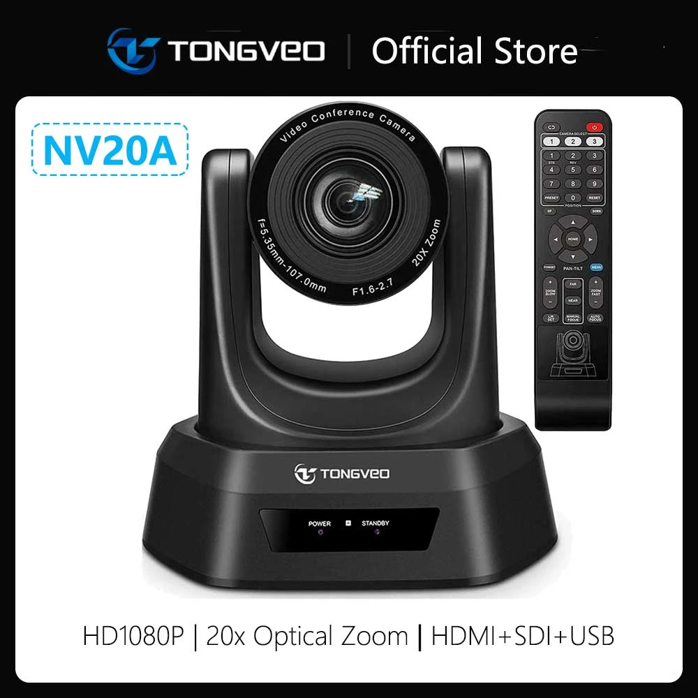 20X Optical Zoom 1080P PTZ Conference Camera HDMI/SDI/USB 3 Video