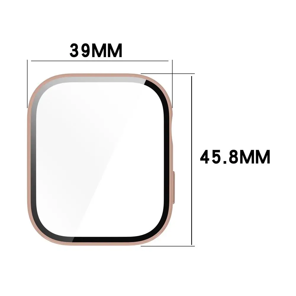 Premium PC+Tempered Glass Protective Smartwatch Case with Full Screen Coverage