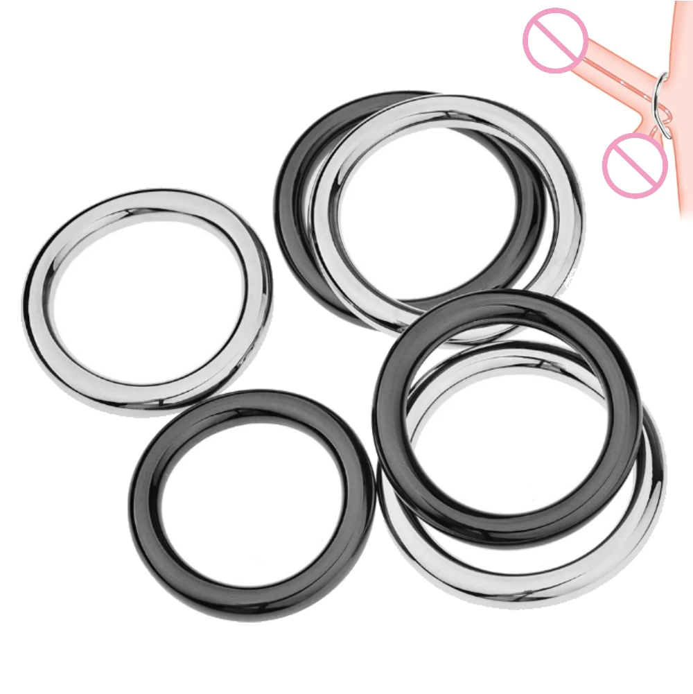 Männlich Metall Penis Locking Ring Sex Spielzeug für Männer Sexuelle Penis Lock Verzögerung Ejakulation Cock Ring Masturbation SM Sexuelle Erwachsene Spielzeug