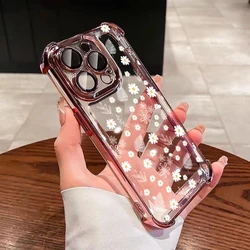 Plating Simple Flower Phone Case - Honor Play 60 Plus (S24050)