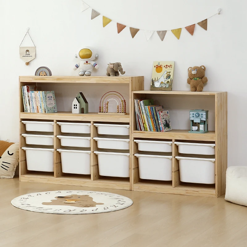 Kids Toy Storage Furniture Organizer Wardrobe Toys Bookstore Rack Kids Room Parish Priest Storage Books Cabinets Baby Closet
