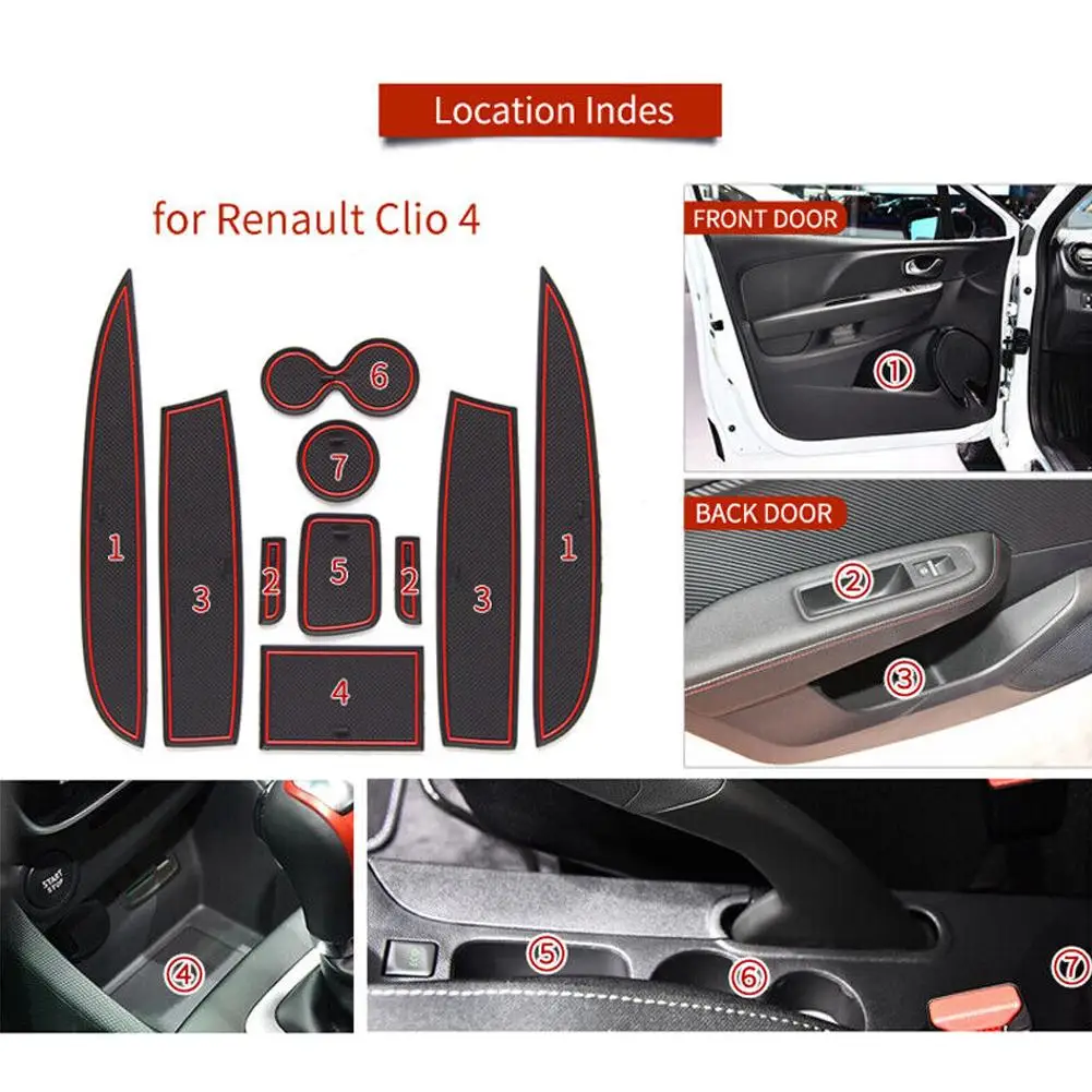 Jeu de 4 Tapis auto ROADY RENAULT CLIO 4 10/12- - Roady