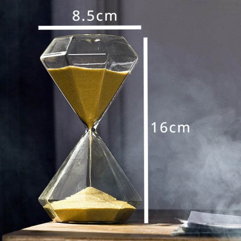 30min Creative Nordic Golden Hourglass Timer Living Room Wine Cabinet Study Home Decorations Gift Desk Small Ornaments 6