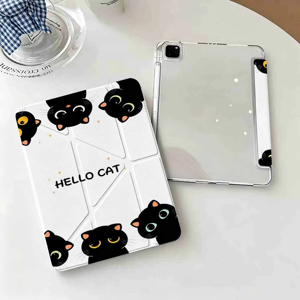 Hot Sale Hello Cats Protective Tablet Case with Pen Slot