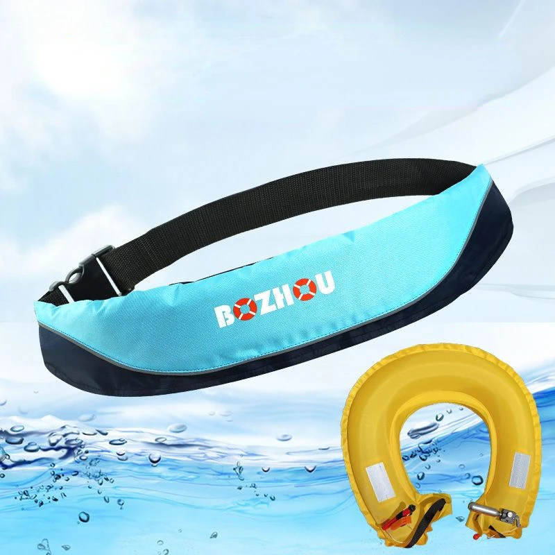 Adult Life Jacket Belt Self-inflatable Buoyancy Portable Professional Fishing Lure Equipment Swimming Lifebuoy for Men Women