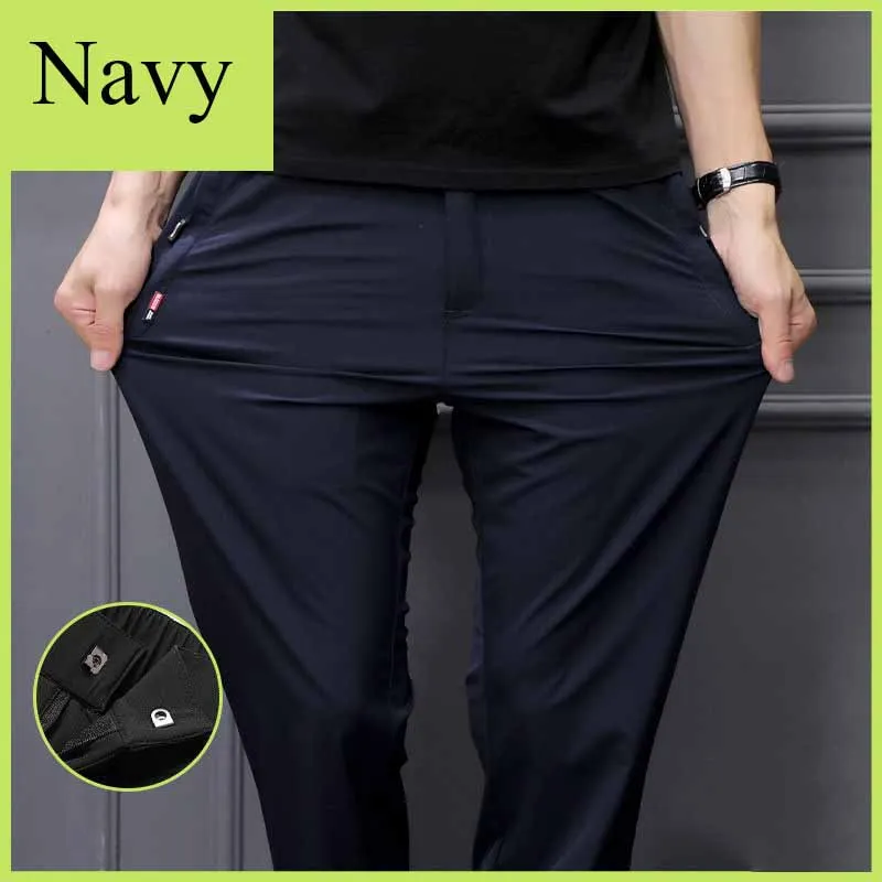 New Elastic Quick Drying Mens Pants Summer Waterproof Breathable Ultra Thin Outdoor Climbing Hiking Trekking Mens Trousers PFN69 6