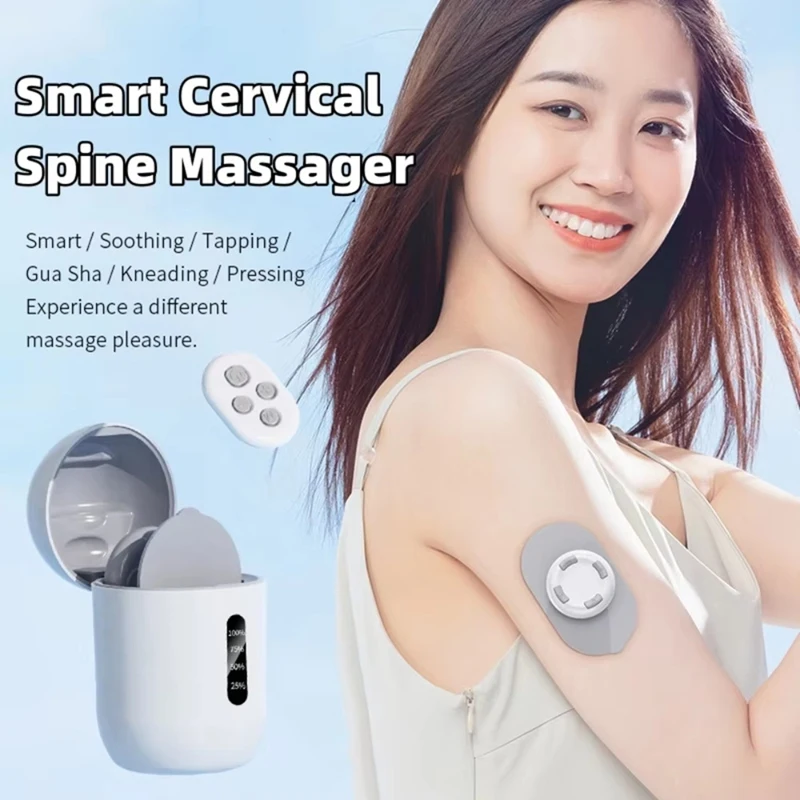 Portable Smart Massage Patch Cervical, Shoulder, Neck Multifunctional Massager Compact Design For Muscle Relief