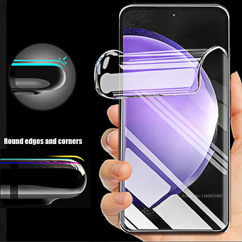 Premium Hydrogel Screen Protector - Soft TPU Protective Film, Pack of 4