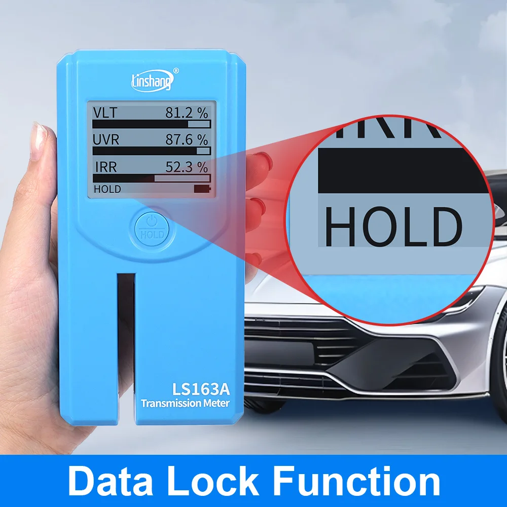 Car Window Tint Meter Solar Film Tester Vlt Transmission Meter Rotatable Screen for Automotive Window LS163 LS163A