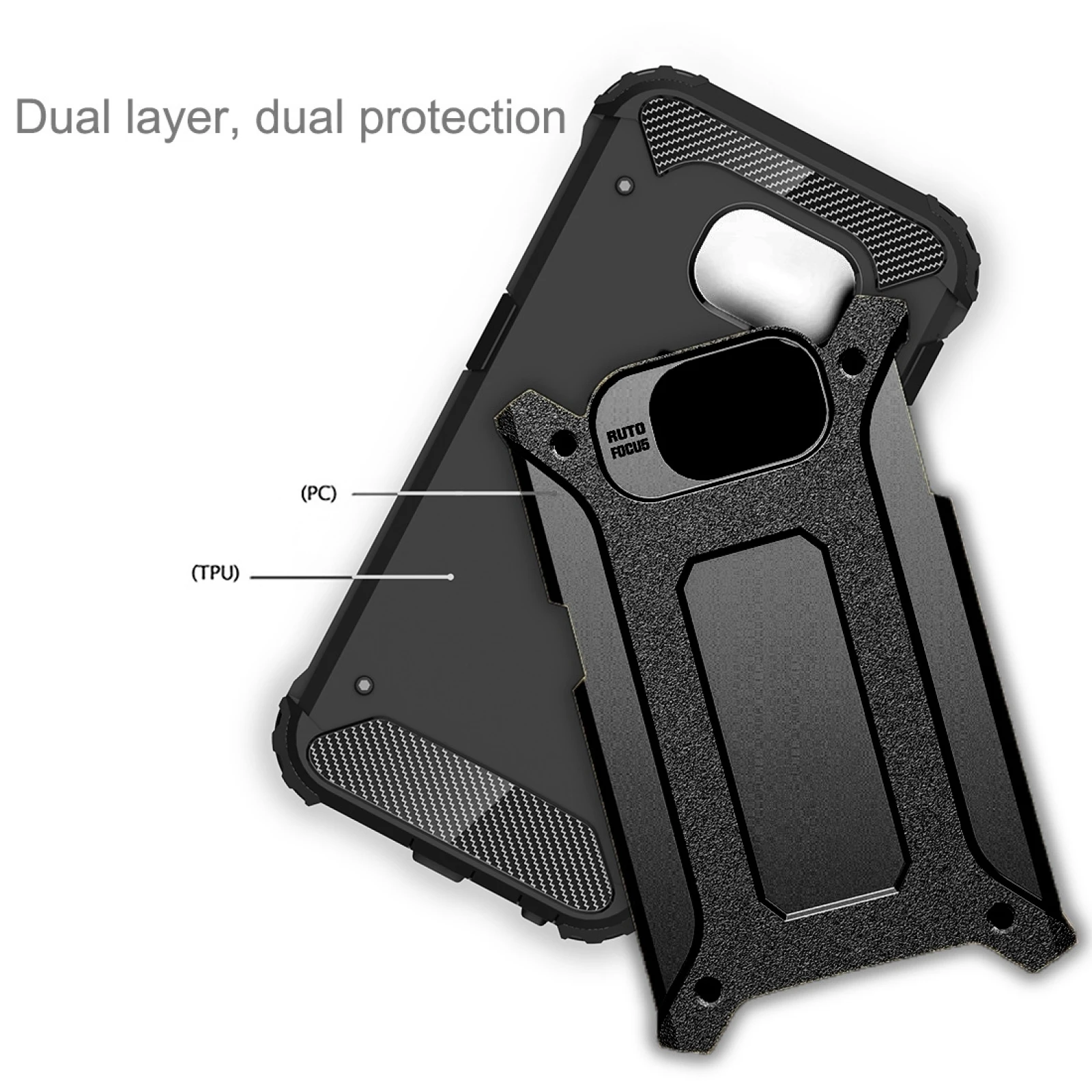 For Galaxy S6 / G920 Tough Armor TPU + PC Combination Case Back Cover