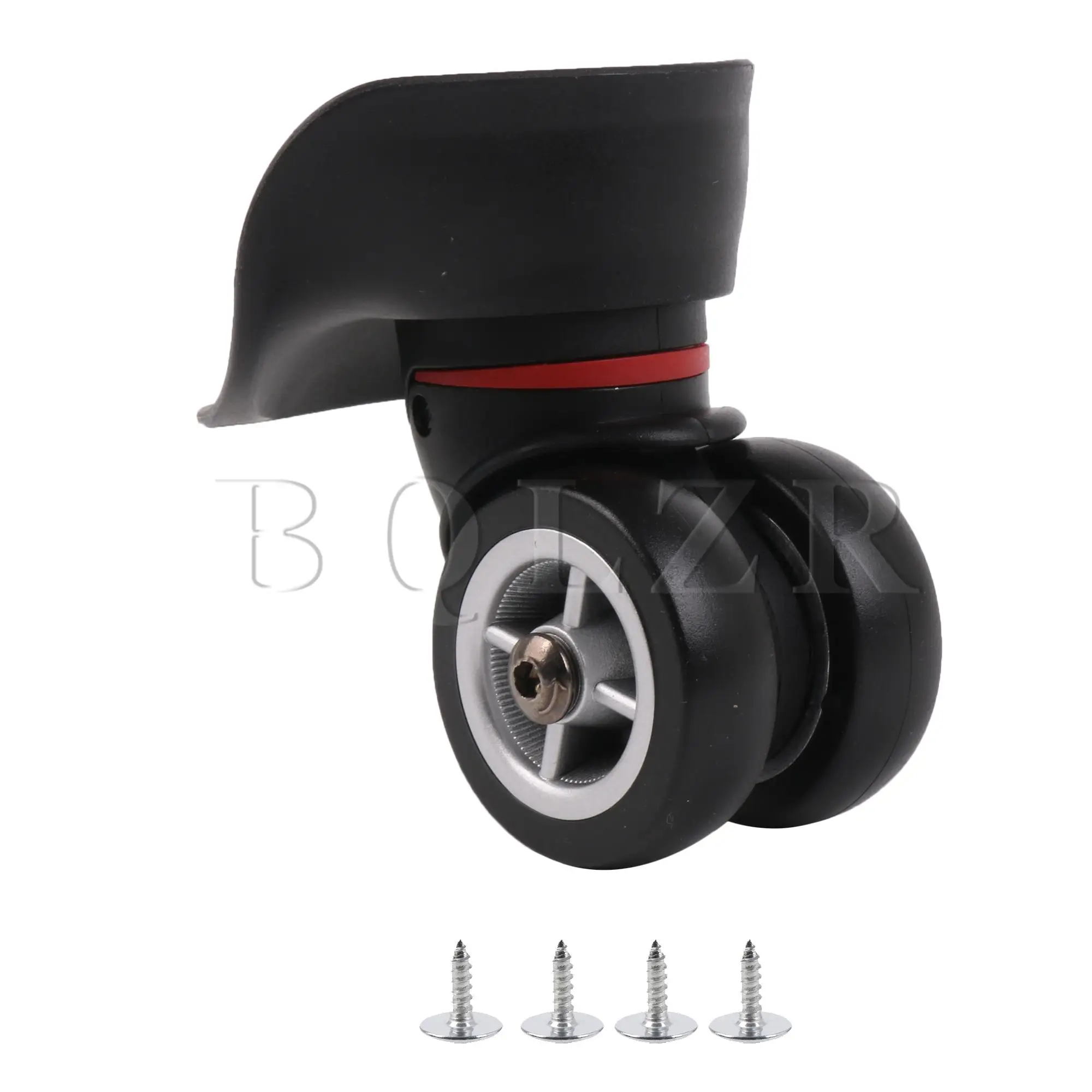 

BQLZR Black Luggage Wheel Replacement 3.94" Height W042 Right w/ Screws Kit