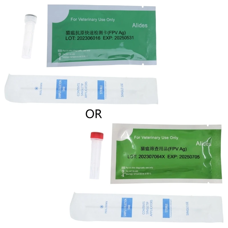 CPV-CDV-FPV-TOXO-CCV Test for Dogs or Cats Test Kits for Detecting Harmful Internal Parasites and Worm in Your Pet