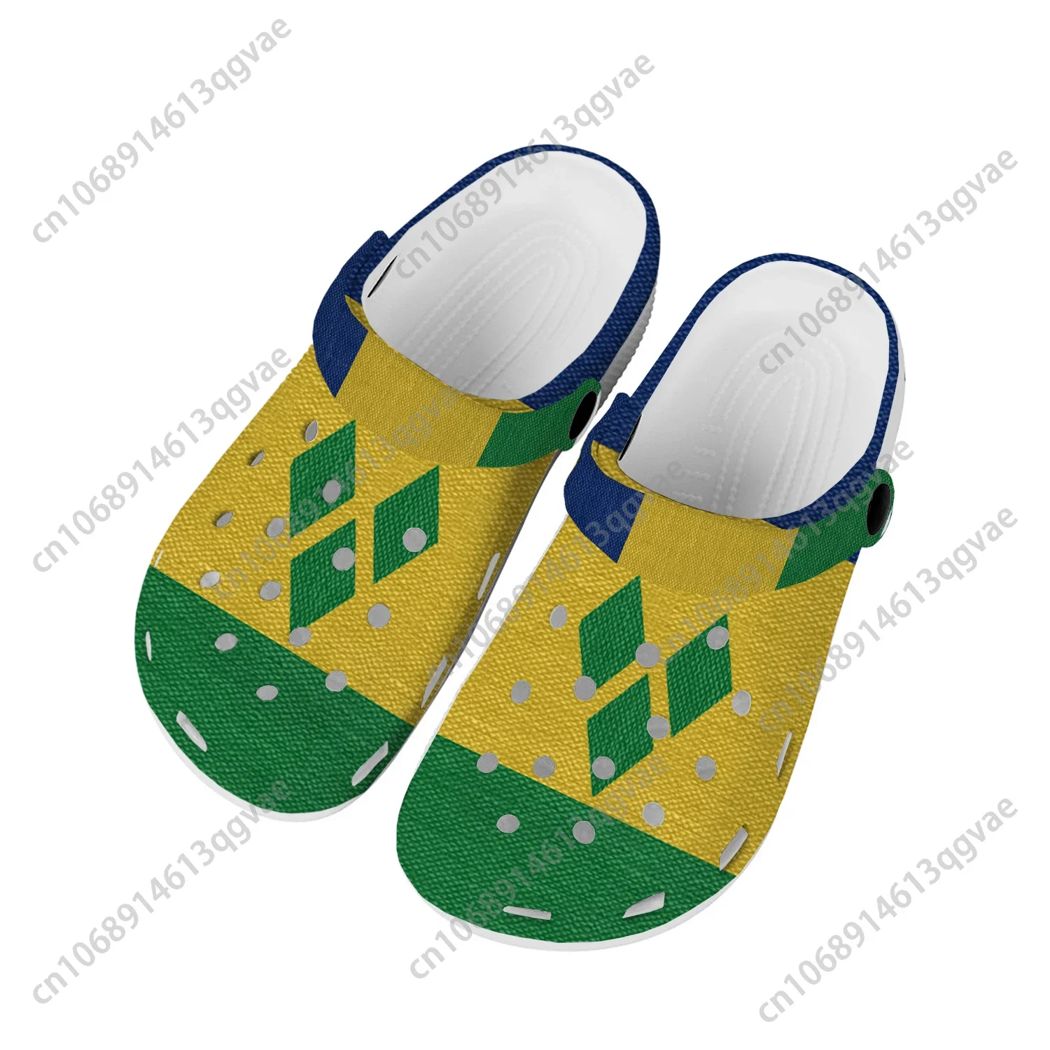 

Saint Vincent and the Grenadines Flag Home Clogs Custom Water Shoes Mens Womens Teenager Shoe Breathable Beach Hole Slippers
