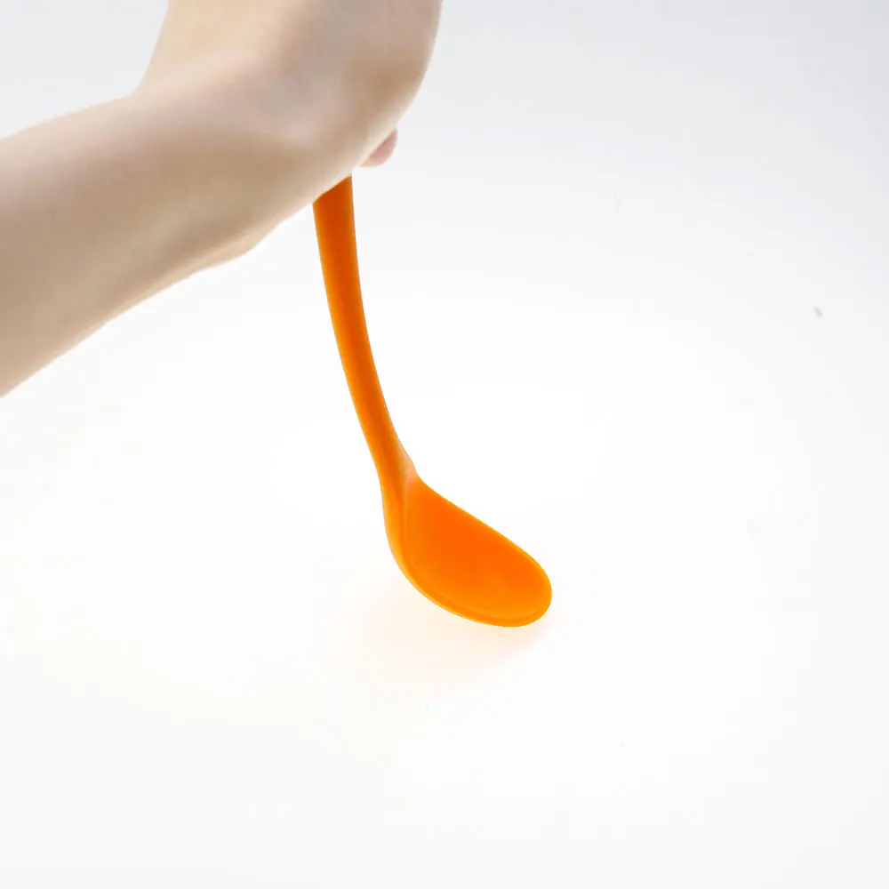 Silicone Spoon Long Handle Kids Mixing Soup Non-stick Stirring Serving Scoop Cooking Utensils Ladle Kitchen Accessories