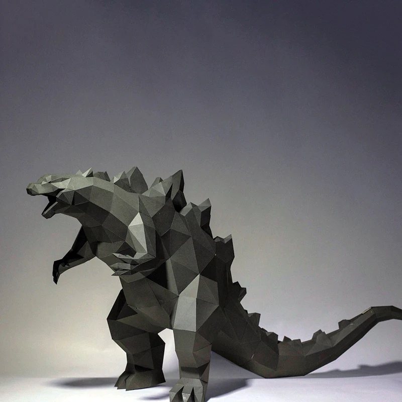 62cm Gorilla Paper Model Kit Paper Craft Origami 3D DIY Puzzles Hand Made Toy Home Decor Desk Decoration Low Poly Sculpture