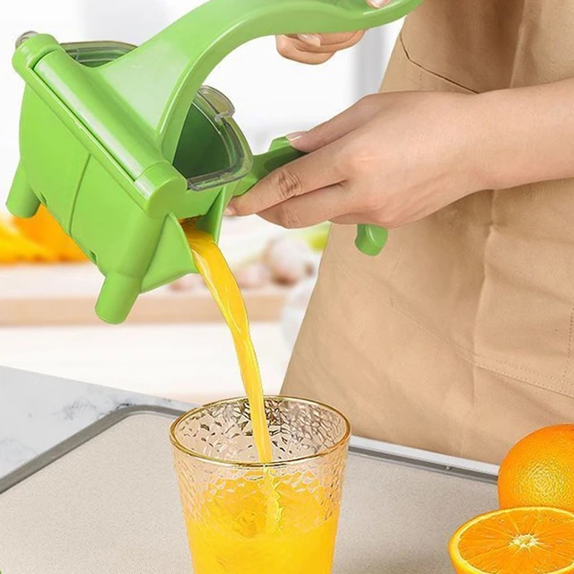 Manual Juicer,Fruit Juice Squeezer, Easy Manual Handheld Fruit  Juicer,Single Press Lemon Juice Squeezer, Multifunctional Non Electric  Small Handheld